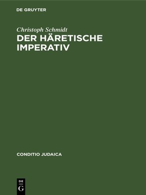 cover image of Der häretische Imperativ